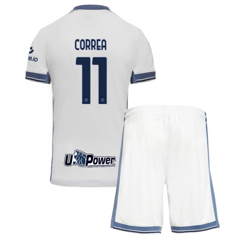 Dres Inter Milan Joaquin Correa #11 Gostujuci za djecu 2024-25 Kratak Rukav (+ kratke hlače)